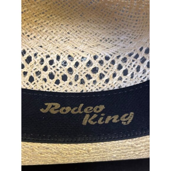 Rodeo King Straw Cowboy Hat Beige Western Style - Picture 8 of 8